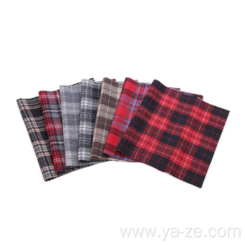 various kinds woven woolen check tweed plaid fabric